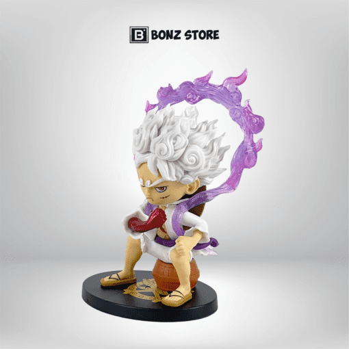 Mô Hình One Piece - Luffy Gear 5 Ngồi Thùng Gỗ - Cao 17cm PCV Cao Cấp