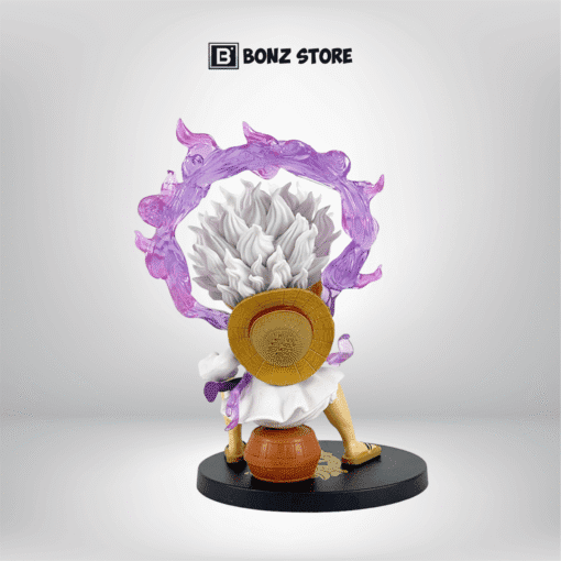 Mô Hình One Piece - Luffy Gear 5 Ngồi Thùng Gỗ - Cao 17cm PCV Cao Cấp