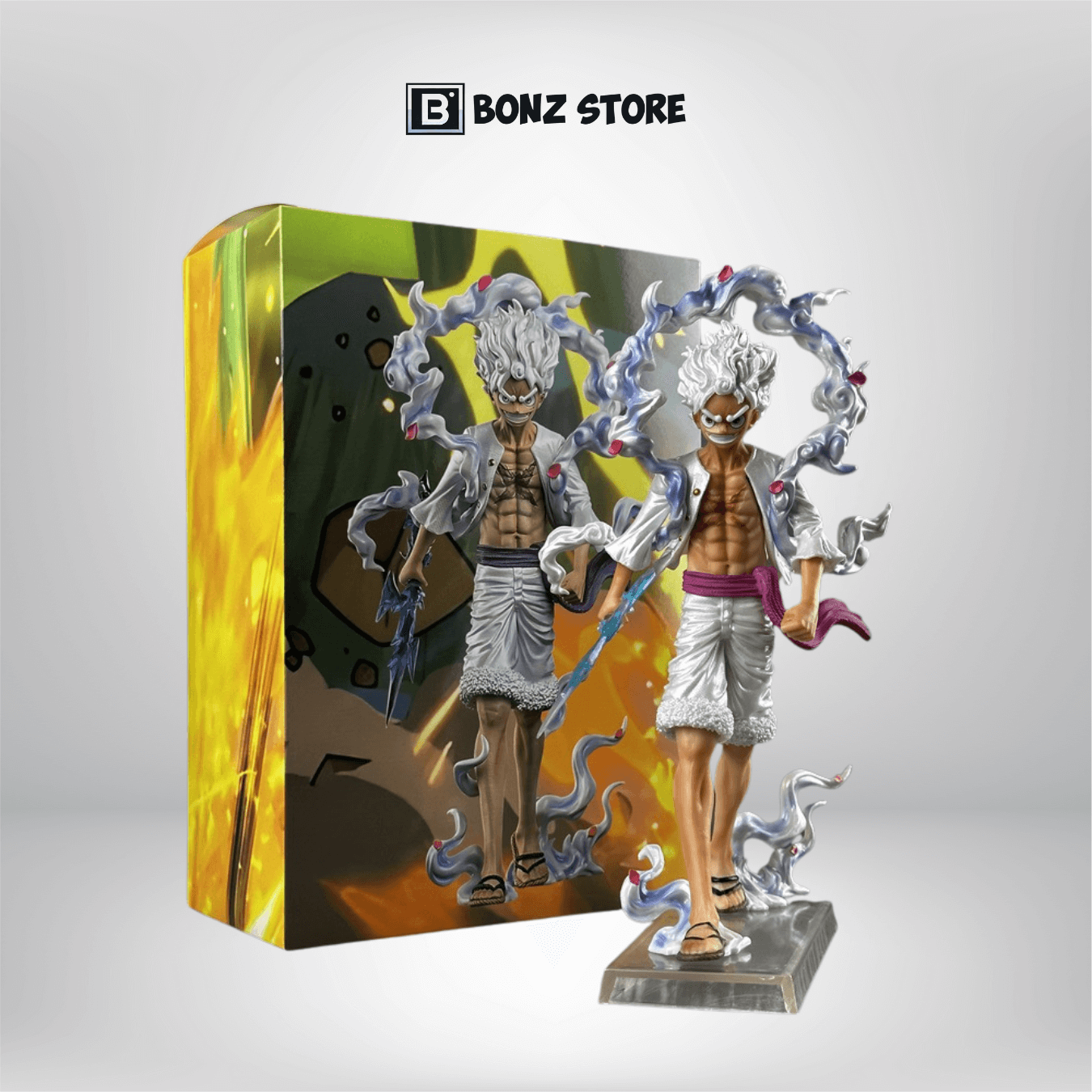 Mô Hình One Piece – Luffy Gear 5 Đi Bộ - Figure Anime PVC 23cm Cao Cấp Mô Hình One Piece – Luffy Gear 5 Đi Bộ - Figure Anime PVC 23cm Cao Cấp