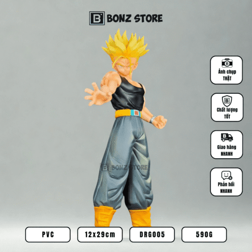 Mô hình Dragon Ball - Mô hình Trunks Super Saiyan Vươn Tay 29cm – Figure PVC DRG005