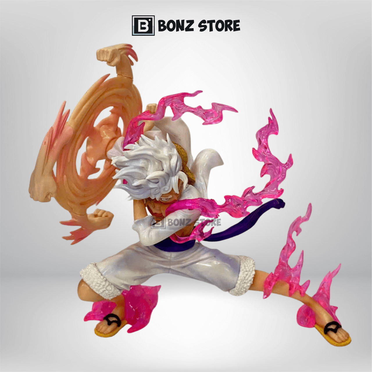 Mô hình One Piece – Mô hình Nika Luffy vung tay chiến đấu 19cm (phiên bản xoay được) – Figure PVC OPC013 -2