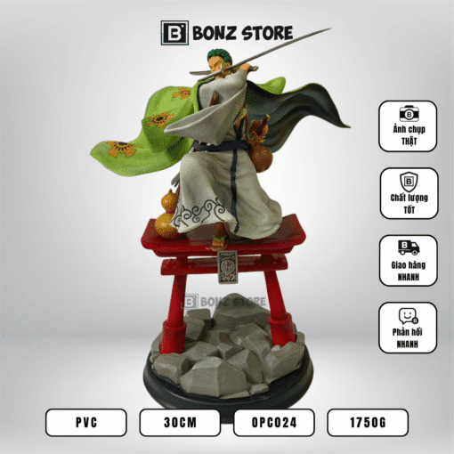 Mô hình One Piece - Mô hình Zoro Wano Quốc 30cm – Figure PVC OPC024