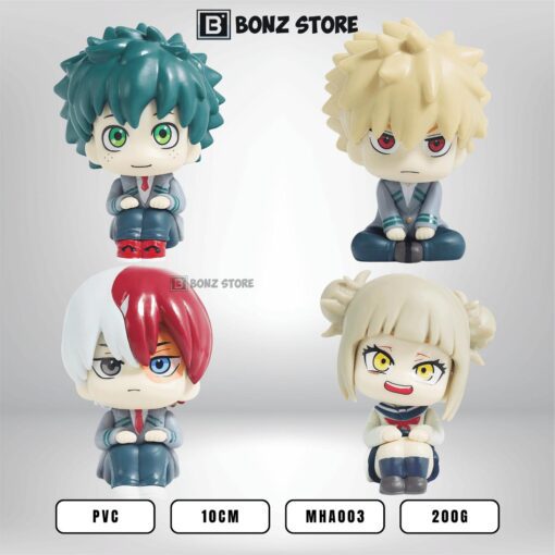 Mô Hình Chibi My Hero Academia Bakugo Toga Shoto Deku Figure Học Viện Siêu Anh Hùng cao 10cm MHA003