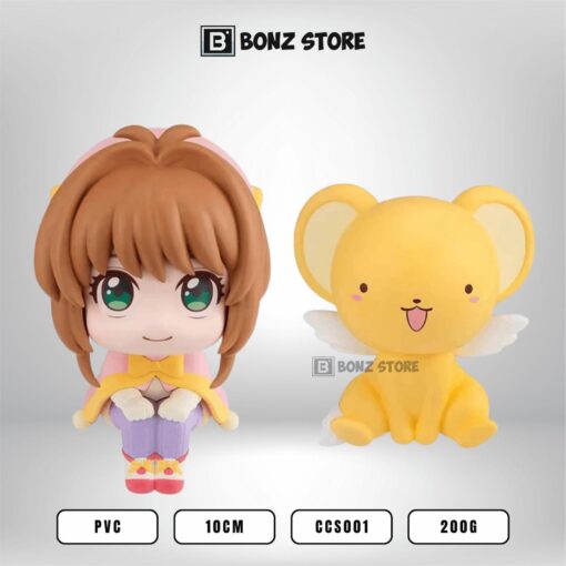 Mô hình Cardcaptor Sakura Thủ Lĩnh Thẻ Bài Nhân Vật Sakura và Kero Loopkup Dáng Ngồi 10cm - Figure PVC CCS001